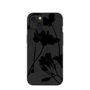 Black Shadow Petals iPhone 13 Case