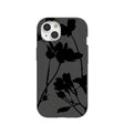 Black Shadow Petals iPhone 15 Case