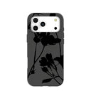 Black Shadow Petals iPhone 17 Pro Max Case