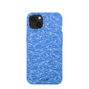 Electric Blue Shark Frenzy iPhone 13 Case