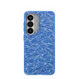 Electric Blue Shark Frenzy Samsung Galaxy S26 Case