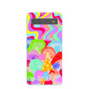 Powder Blue Shroom Spiral Google Pixel 6a Case