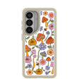 Clear Shrooms and Blooms Samsung Galaxy S26 Case With London Fog Ridge (Magnetic Charging included)
