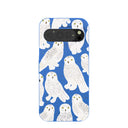 Electric Blue Snowy Owls Google Pixel 9/9 Pro Case
