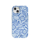 Powder Blue Stingray Fever iPhone 15 Case