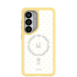 Clear Sugar Dots Samsung Galaxy S26 Case With Sunbeam Ridge (Magnetic Charging included)