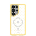 Clear Sugar Dots Samsung Galaxy S26 Ultra Case With Sunbeam Ridge (Magnetic Charging included)