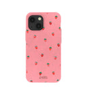 Bubblegum Pink Summer Berries iPhone 13 Mini Case
