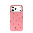Bubblegum Pink Summer Berries iPhone 17 Pro Max Case