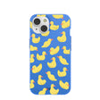Electric Blue Sunny Ducklings iPhone 14 Case