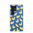 Electric Blue Sunny Ducklings Samsung Galaxy S25 Ultra Case