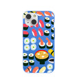 Electric Blue Sushi Night iPhone 14 Case