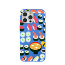 Electric Blue Sushi Night iPhone 15 Pro Max Case