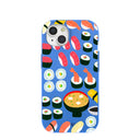 Electric Blue Sushi Night iPhone 15 Case