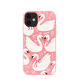 Bubblegum Pink Swan Garden iPhone 11 Case