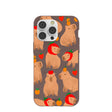 Chocolate Brown Sweet Capybaras iPhone 14 Pro Max Case