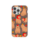Chocolate Brown Sweet Capybaras iPhone 14 Pro Max Case