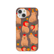Chocolate Brown Sweet Capybaras iPhone 14 Case