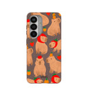 Chocolate Brown Sweet Capybaras Samsung Galaxy S26 Case