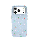 Powder Blue Sweet Cherries iPhone 17 Pro Case