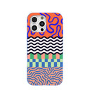 Electric Blue Tangerine Mix iPhone 16 Pro Max Case