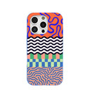 Electric Blue Tangerine Mix iPhone 16 Pro Case