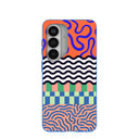 Electric Blue Tangerine Mix Samsung Galaxy S26 Case