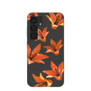Black Tiger Lily Samsung Galaxy S25 Case