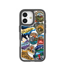 Clear Trail Stickers iPhone 17 Case With Noir Ridge (MagSafe included)