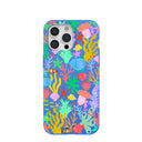 Electric Blue Underwater Blooms iPhone 15 Pro Max Case