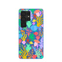 Electric Blue Underwater Blooms Samsung Galaxy S25 Ultra Case