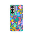 Electric Blue Underwater Blooms Samsung Galaxy S26+(Plus) Case