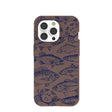 Chocolate Brown Vintage Catch iPhone 14 Pro Case