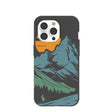 Black Vintage Peaks iPhone 14 Pro Case