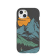 Black Vintage Peaks iPhone 15 Case