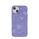 Lavender Wildflower Stitching iPhone 14 Case