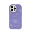 Lavender Wildflower Stitching iPhone 16 Pro Case
