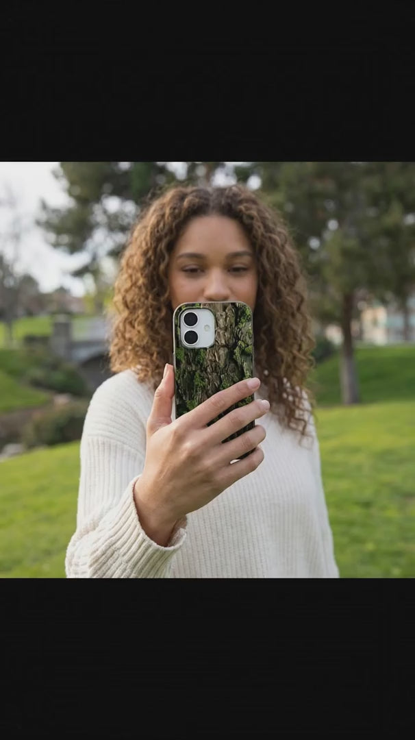 Black Tree Bark iPhone 15 Pro Case - Product video demonstration