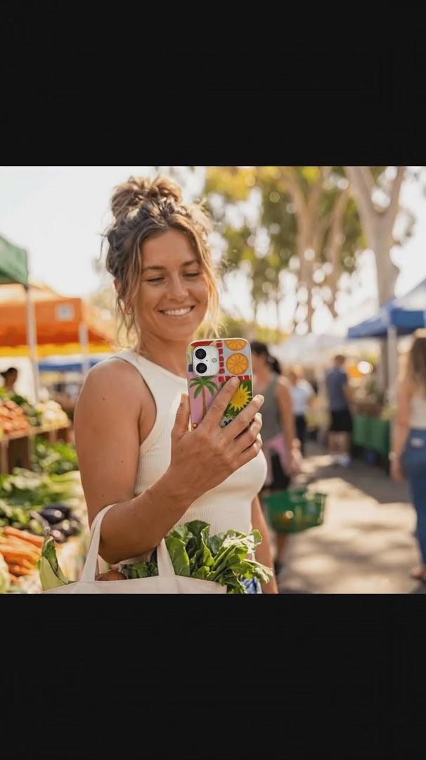 Seashell Hello Sunshine iPhone 15 Case - Product video demonstration