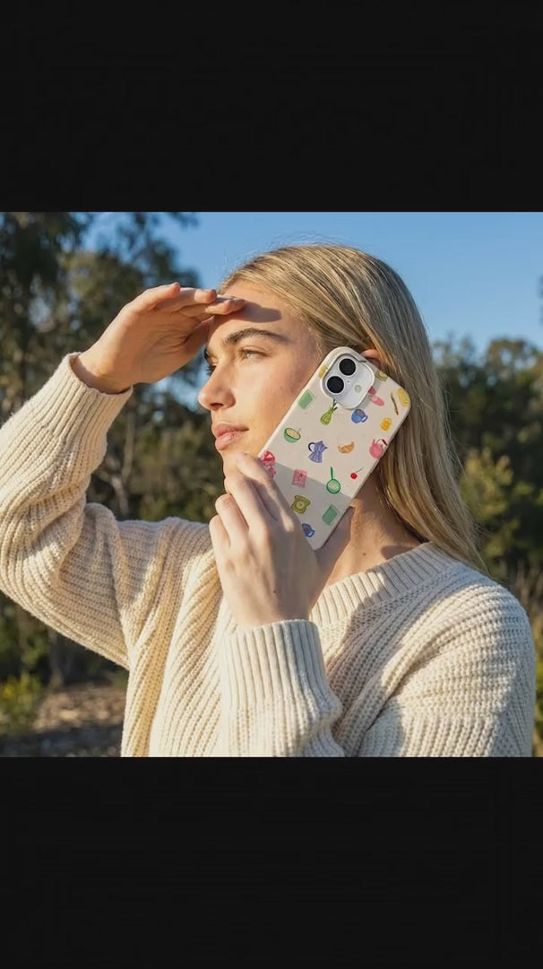 Seashell Slow Mornings iPhone 16 Case - Product video demonstration
