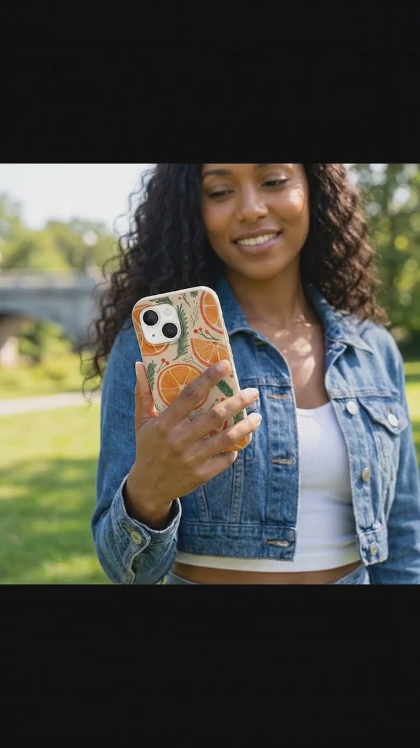 Seashell Citrus Cheer iPhone 17 Pro Case - Product video demonstration