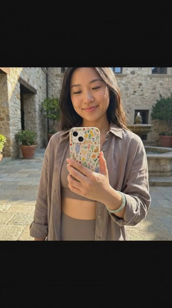 Seashell Flourish iPhone 15 Case - Product video demonstration