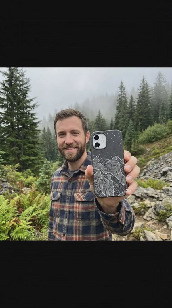 Black Night Panorama iPhone 16 Pro Max Case - Product video demonstration