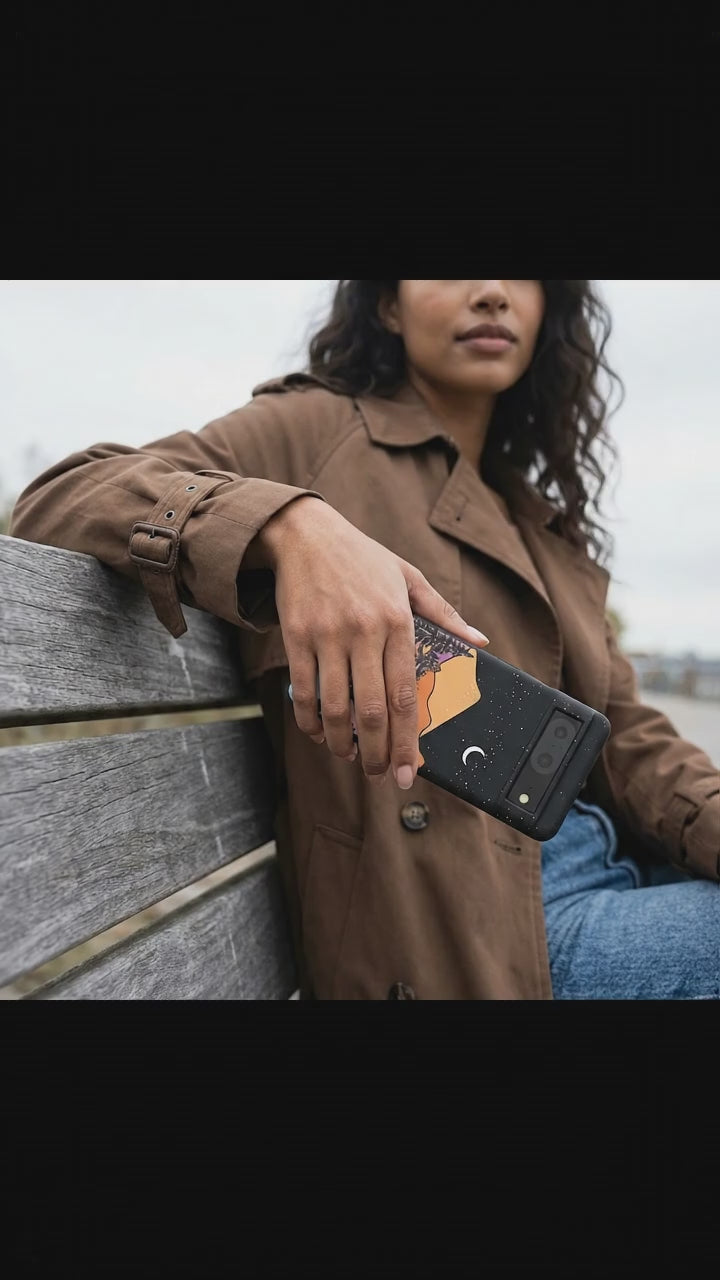 Black Night Trails Google Pixel 8 Case - Product video demonstration