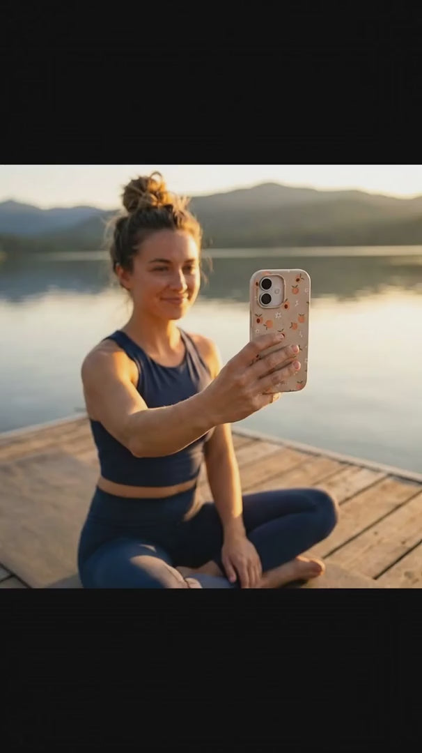 Seashell Feeling Peachy iPhone 15 Case - Product video demonstration