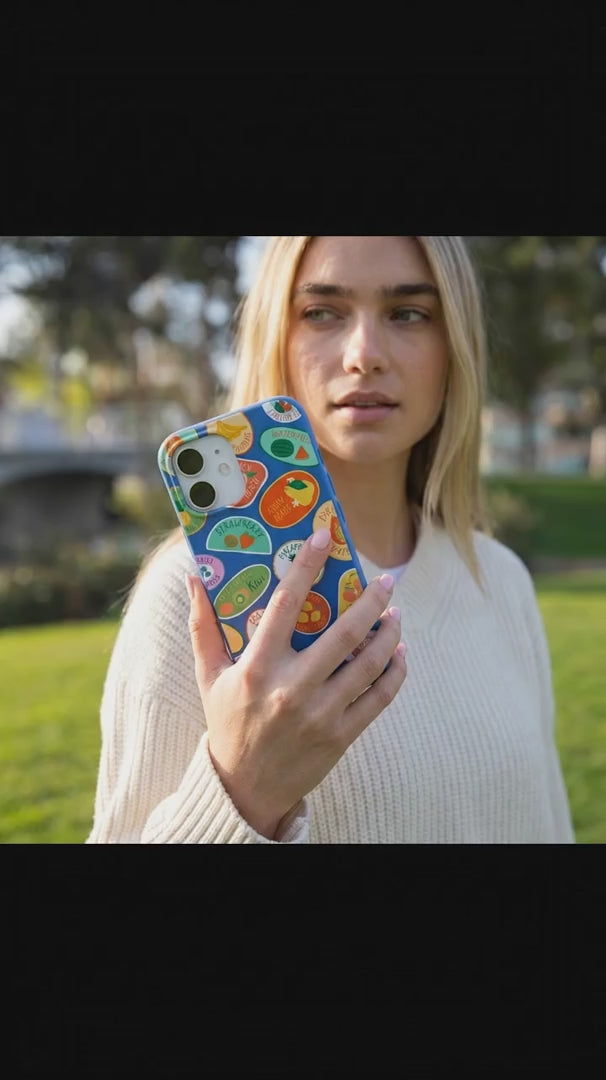 Electric Blue Frutti Club iPhone 16 Case - Product video demonstration