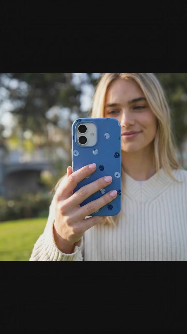 Electric Blue Black and Blue iPhone 17 Pro Case - Product video demonstration