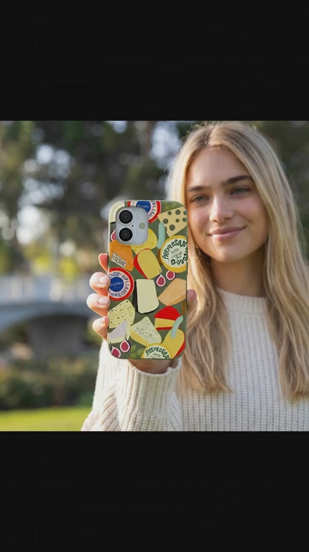 Forest Floor Cheese Spread iPhone 15 Case - Product video demonstration