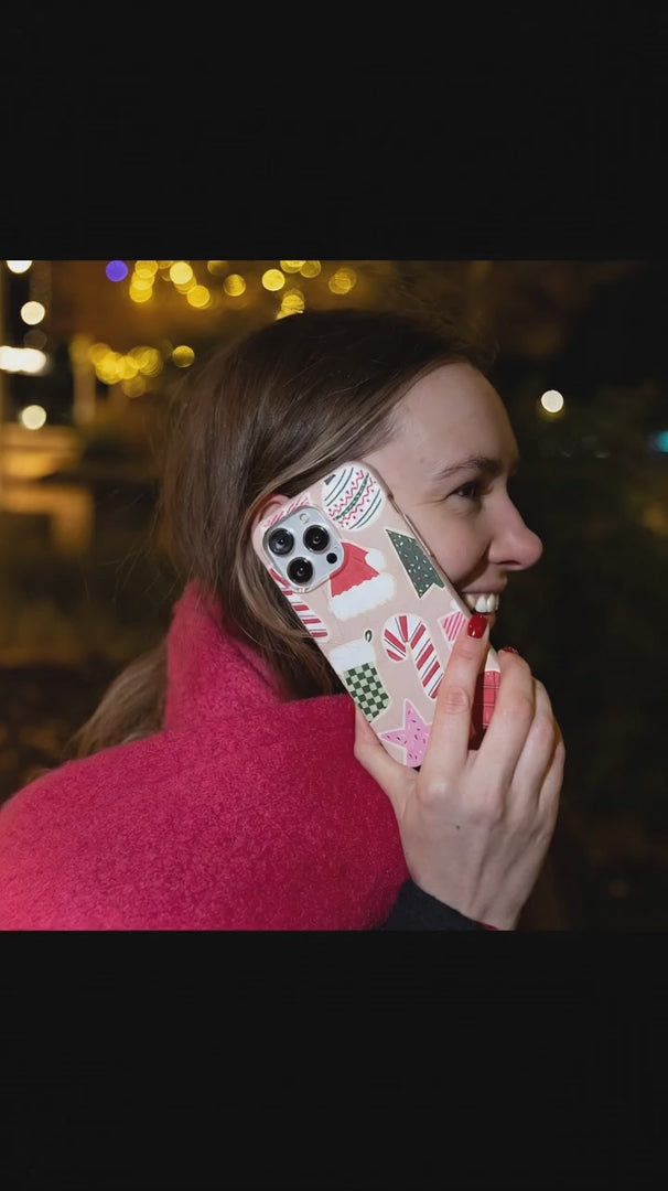 Seashell Festive Cookies iPhone 16 Pro Max Case - Product video demonstration