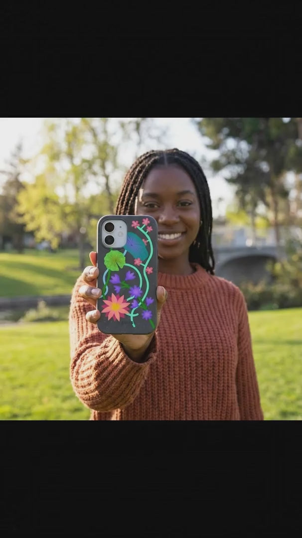 Black Neon Garden iPhone 17 Pro Case - Product video demonstration